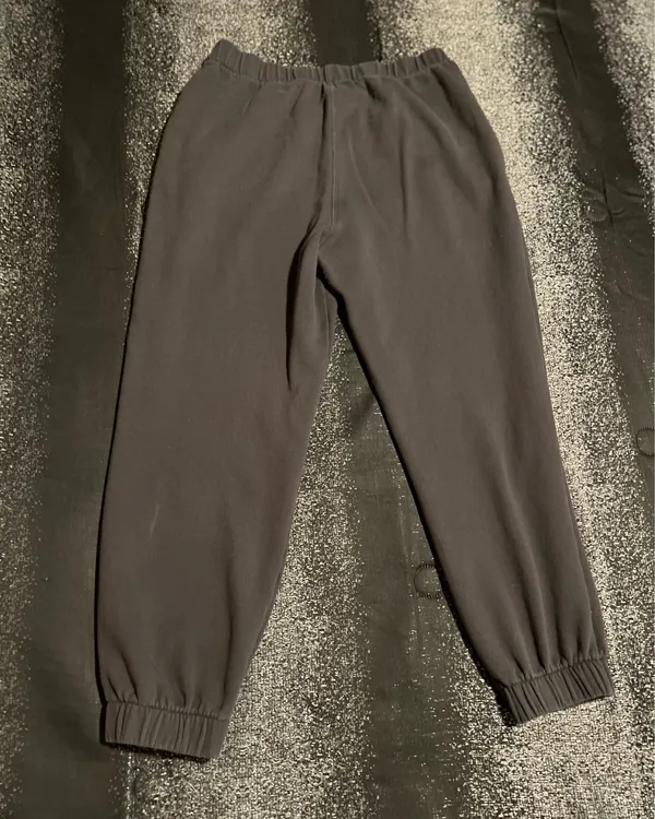 Womens large Hollister Co. Dark Grey Ultra-High Rise Fleece Dad Joggers - Image 4