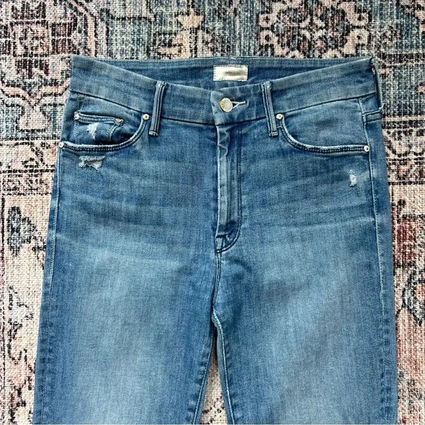 MOTHER DENIM The Looker Cropped in Graffiti Girl Size 27 - Image 6