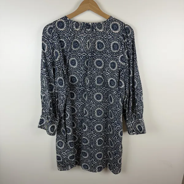 Cleobella Organic Cotton Floral Medallion Mini Dress Large Tunic Boho Relaxed‎ - Image 5