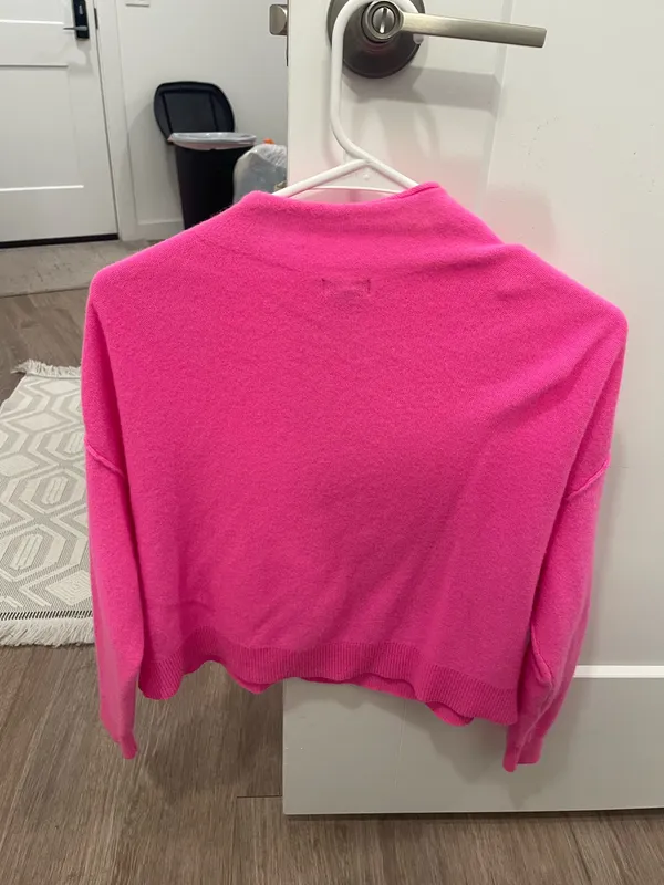Pilcro pink sweater mock neck - Image 2