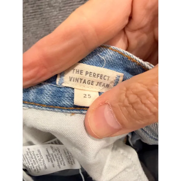 Madewell Women Jeans 25 Light Wash The Perfect Vintage Jean High Rise Tapered - Image 5