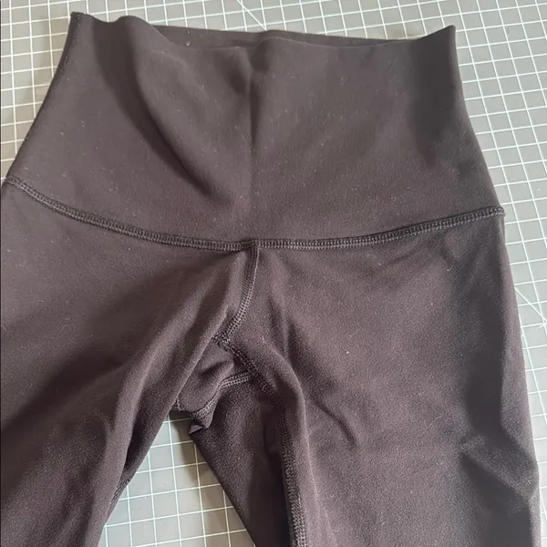 lululemon athletica Black Leggings with Breathable Fabric and High-Waist Design - Image 3
