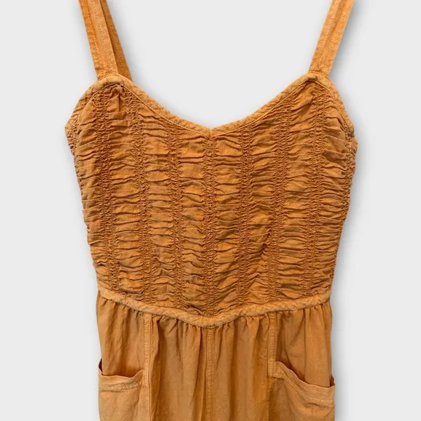 Free People Forever And Always Ruched One-piece Jumpsuit Size Medium - Image 10