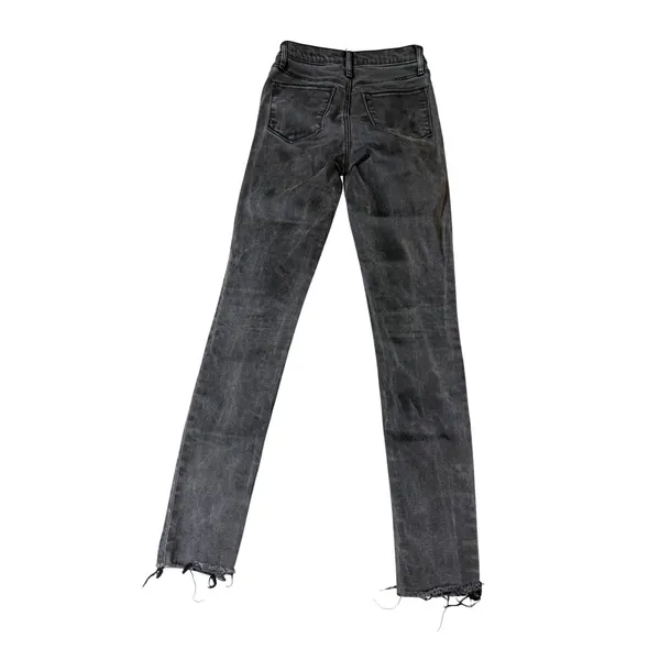 Gap Denim 24R True Skinny‎ Black Stretch Jeans Raw Hem 28" Inseam Mid-High Rise - Image 7