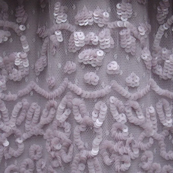 NWT Mac Duggal 9195 Illusion Mesh Overlay Ruffled Long Dress Lilac Size 14 - Image 9