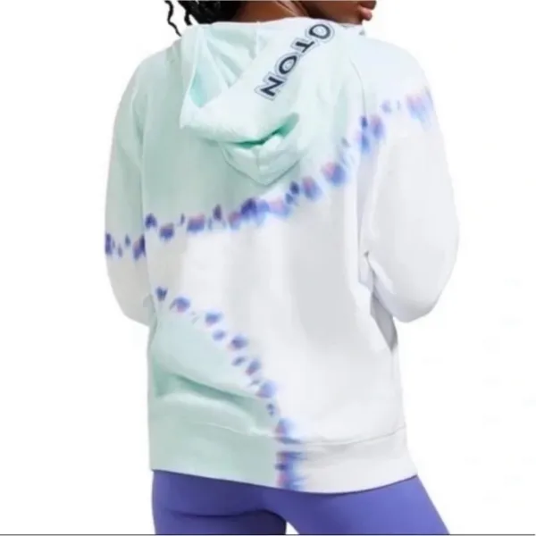 Peloton Women’s Tie Dye Half Zip Graphic Sunburst Pullover Hoodie Sweatshirt M - Image 4