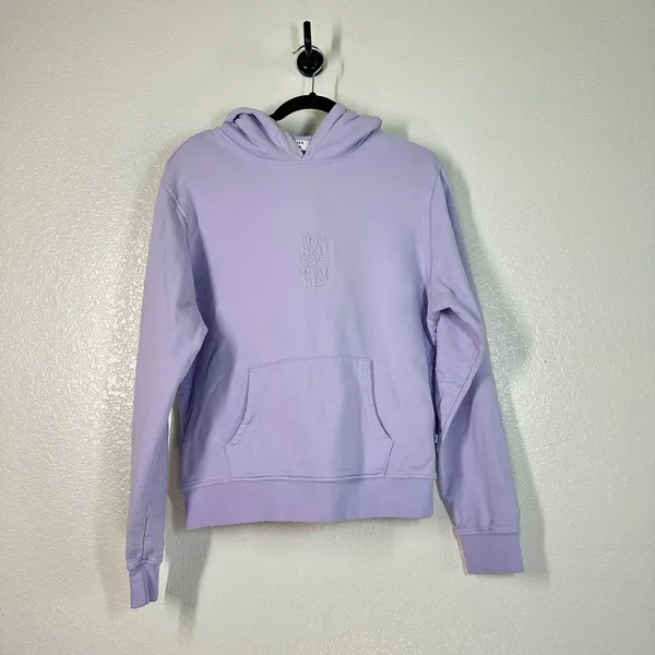 M Frankies Bikinis Aiden Hoodie Sweatshirt pastel purple Lilac Pullover Hooded - Image 7