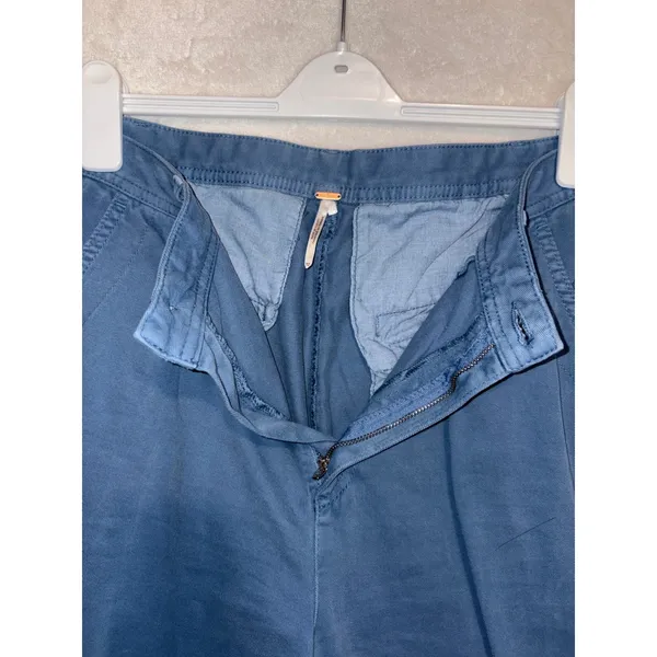 Free People Cya Later Skate Trouser coastal Blue Pleated Baggy Slouchy Pants 12 - Image 4