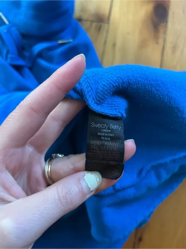 Sweaty Betty Escape Luxe Fleece Hoodie size XS in color lightening blue - Image 10
