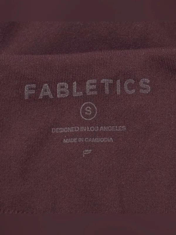 Fabletics Strappy Seamless Maxi Dress Small Oxblood Burgundy Bodycon Minimal - Image 8