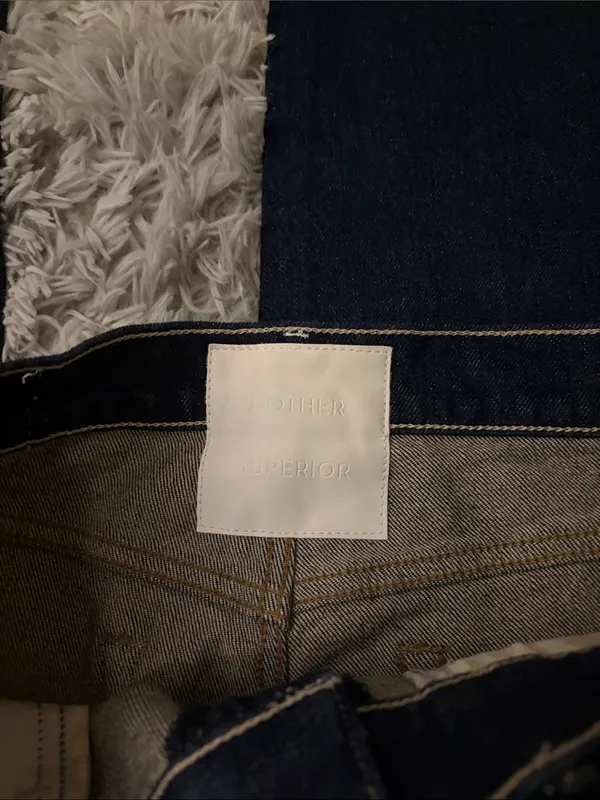 MOTHER High-Rise Straight Jeans in Dark Indigo - Image 2