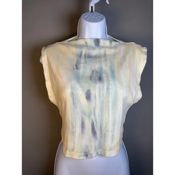 Young Fabulous & Broke Pierce‎ Tie Dye Ribbed Tank S Cropped Layering - Image 4