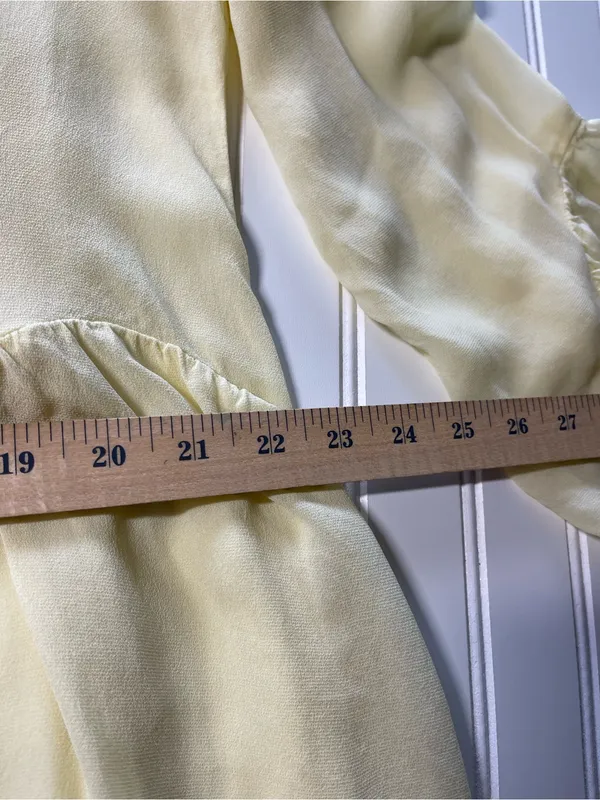 Anthropologie LACAUSA‎ Butter Yellow Sunday Seashell Babydoll Tunic Dress - Image 10