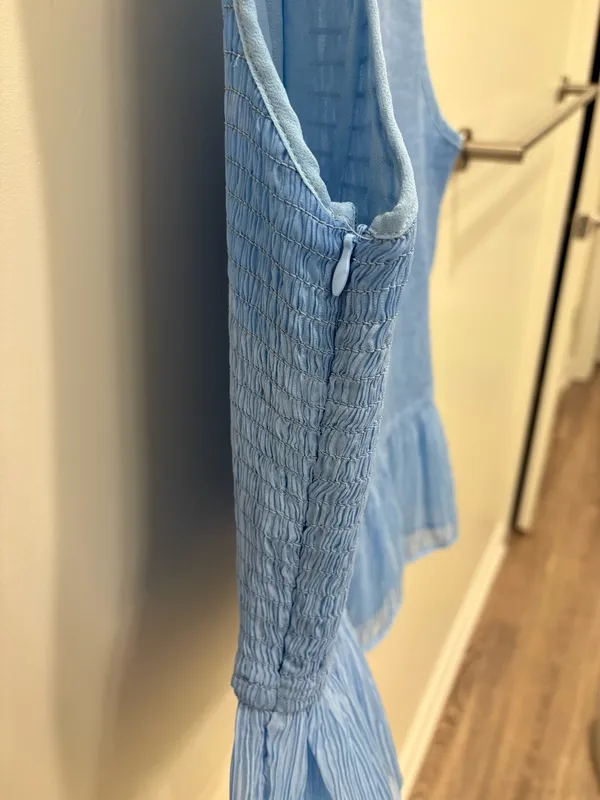 1. State Blouse Blue Sleeveless - Image 3