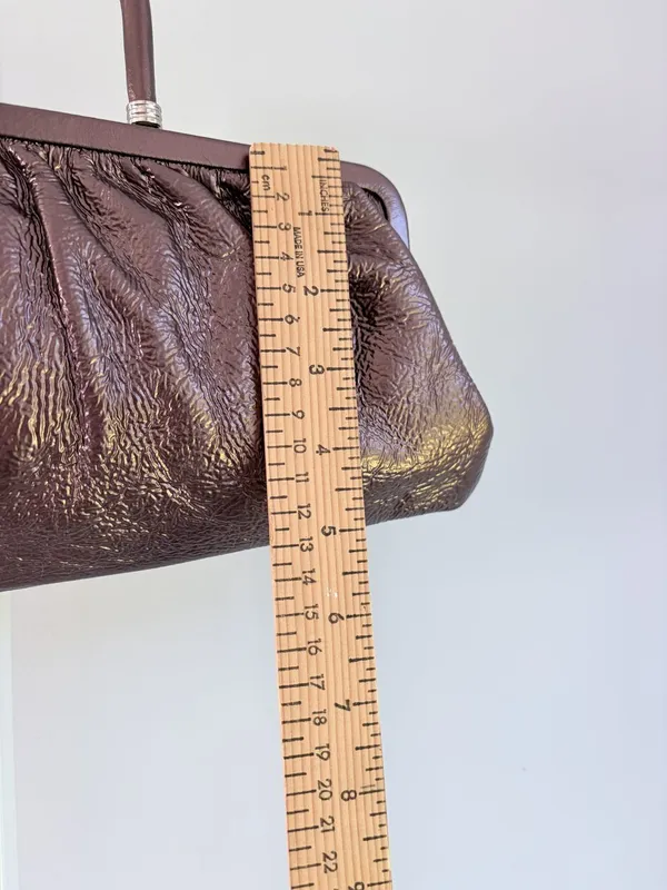 HOBO International Leather Frame Clutch Brown Size OS - Image 3