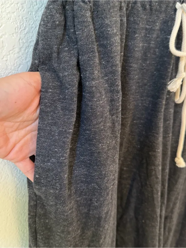 Nike Charcoal Wide-Leg Knit Tank Jumpsuit with Drawstring XXL NWT - Image 7