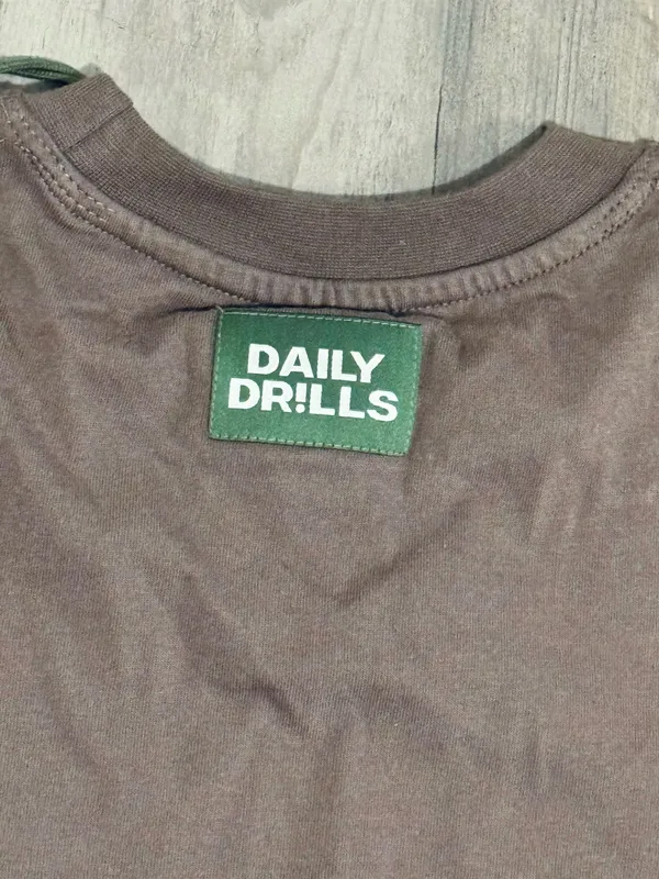 Daily Drills Everyday Tee Mocha XS/S NWT - Image 6