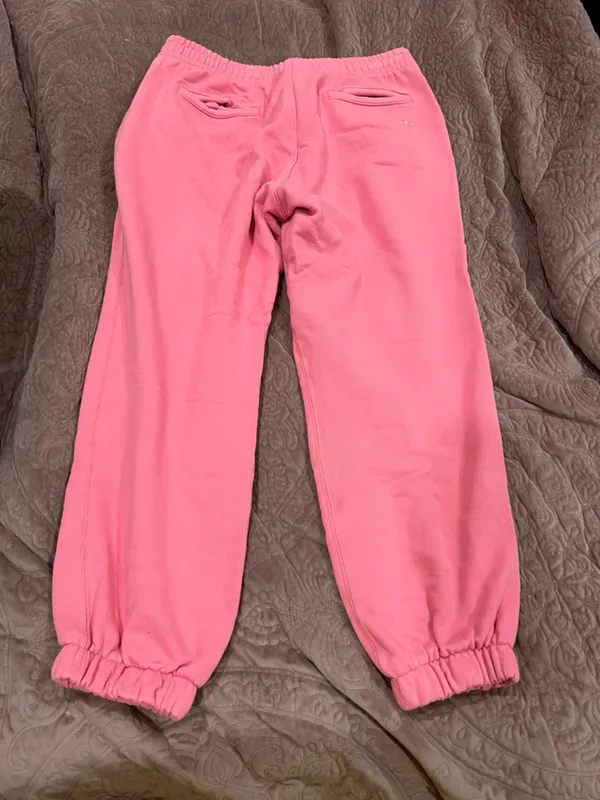 Adidas Coral Pink Fleece Sweatpants Set - Image 3