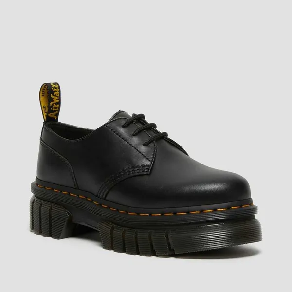 NWT Dr. Martens Audrick Platform Oxfords Black Leather Size 8 - Image 2