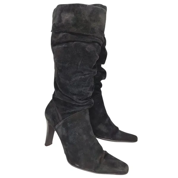 Vintage black Slouchy Boot Sz 9 by white mountain - Image 3