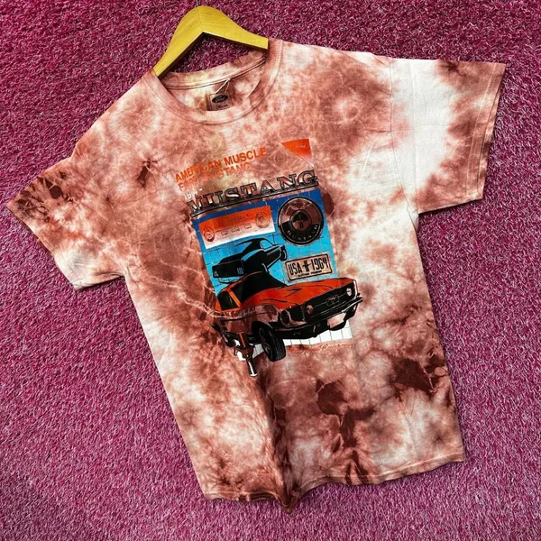 Ford Mustang Classic American Muscle Car Promo Tie Dye L - Image 3