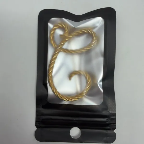 Vintage Gold Tone Script Letter C Monogram Brooch Pin 2in - Image 6