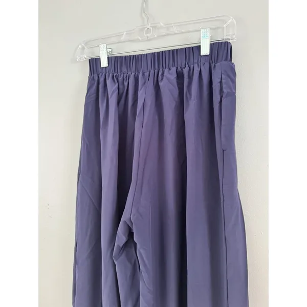 NWT Halara Navy Blue Breezeful High Waisted Side Pocket Shirred Wide Leg Pant XS - Image 6