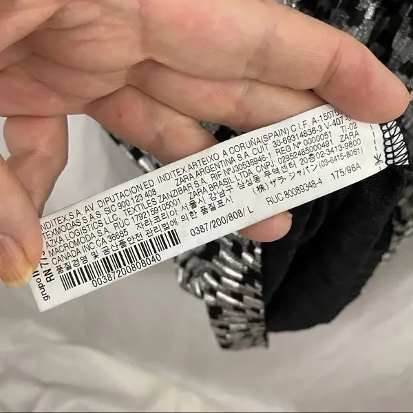 Zara Metallic silver black Cocktail mini Dress - Image 12