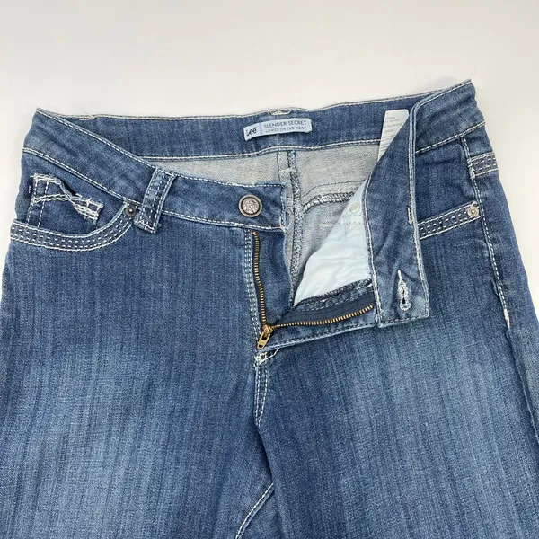 Lee‎ Slender Secret Lower Waist Jeans Women 12 Stretch Western Urban Cowgirl - Image 8