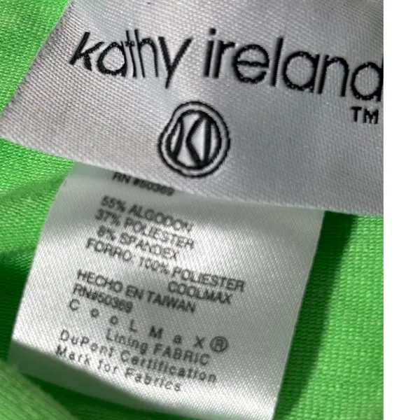 Kathy Ireland Coolmax NWT Size Small Sports Bra Color Splash Green *MISLABELED* - Image 3