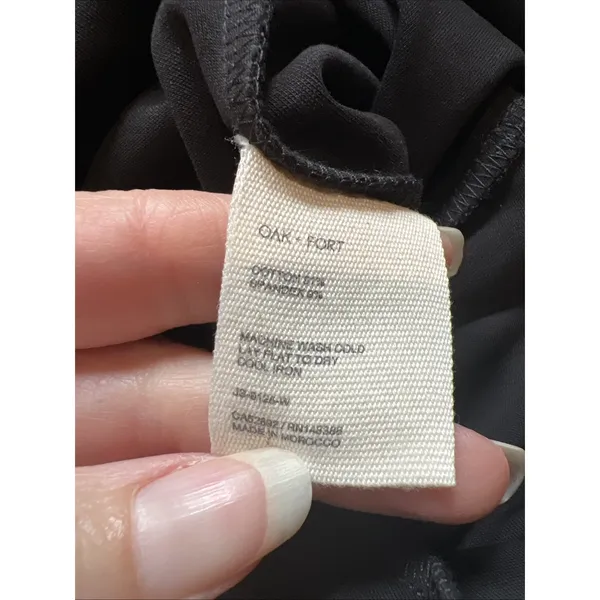 Oak +‎ Fort Black Fitted Polo Romper Short Sleeve Preppy Sporty Athleisure - Image 5