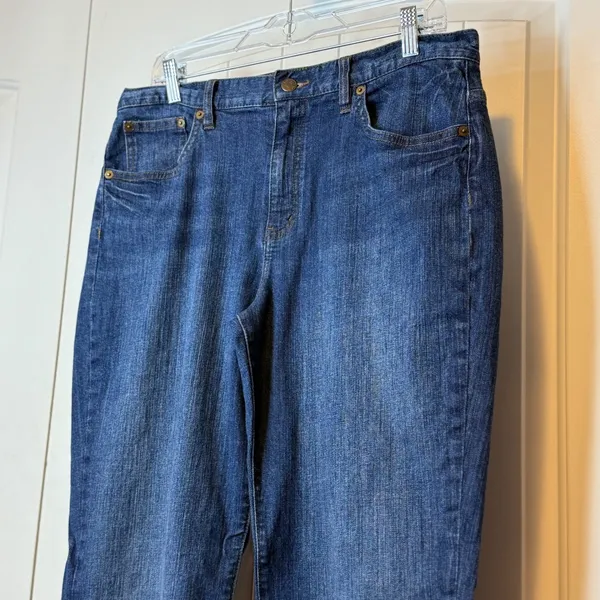 Lauren Ralph Lauren Jeans Co Dark Wash Straight‎ Leg Denim Jeans Women 12 LRL - Image 10