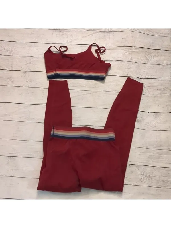 Marine layer the weekend sport leggings and sports bra set size small - Image 2