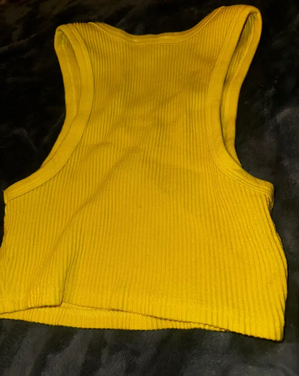 Iamgia Yellow Crop Top - Image 3