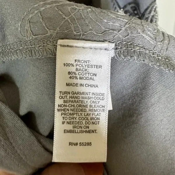 Express Gray Blue Scalloped Sequin Open Back Spaghetti Strap Cami Tank T… - Image 5
