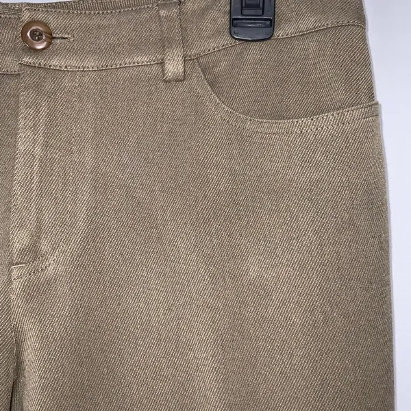 Peace Of Cloth NYC Khaki Stretchy High Rise Slim Straight Leg Pants 8 - Image 2