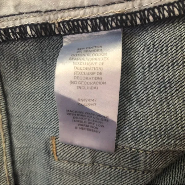 Bob Timberlake Denim Embroidered Wide Leg Cargo Denim Capri Blue Jeans Womens 10 - Image 11