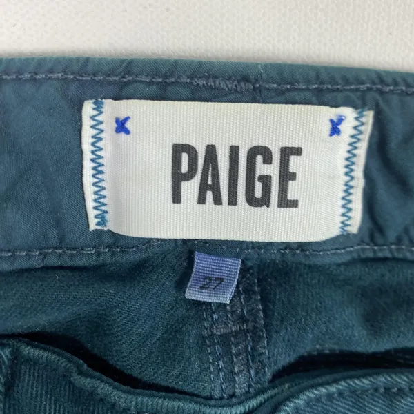 Paige Jeans‎ Womens 27 Blue Medium Wash Skinny Low Rise Stretch Denim Made USA - Image 8