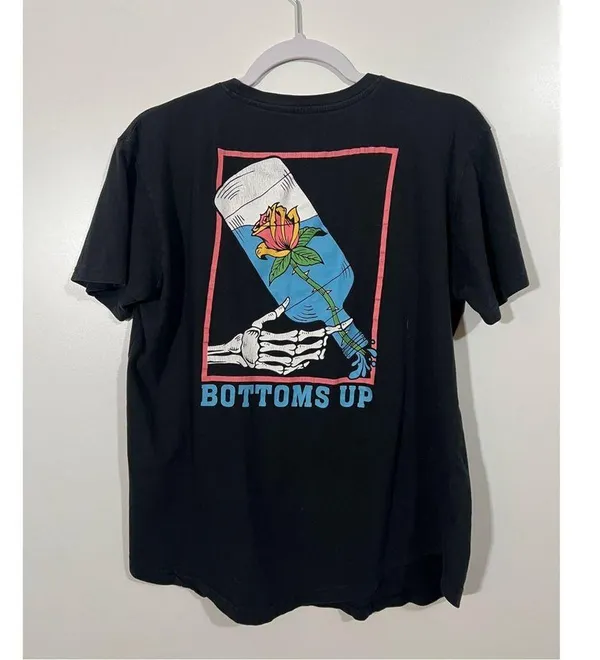DK Skeleton Bottoms Up Shirt In Black Size Large Women’s - Image 6