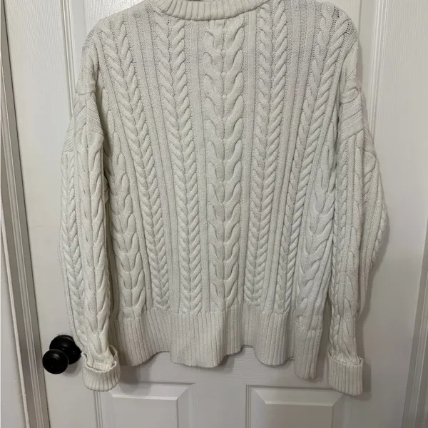 Philosophy cableknit crewneck‎ sweater size XL - Image 4