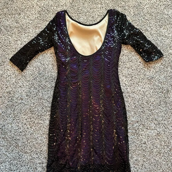 Sequin dress Black - Image 4