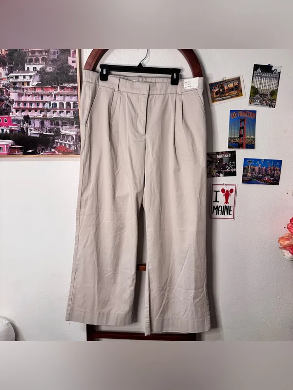 Abercrombie Sloane Low Rise Tailored Wide Leg Pants NEW - Image 3
