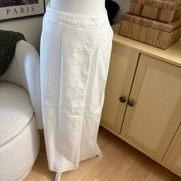 REFORMATION‎ Mylie Organic Cotton-Blend Wrap Skirt Size 4 - Image 2