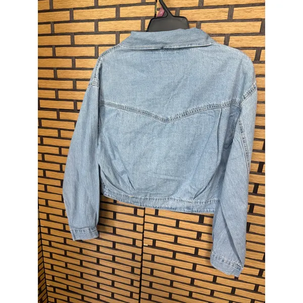 Levi Strauss & Co Denim Crop Jacket‎ Size Small Blue - Image 2