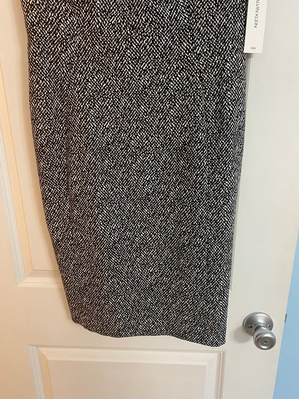 Calvin Klein NWT Black And White Knee Length Dress - Image 4