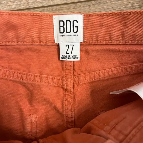 BDG High Waist Women's Shorts in Coral - Image 3
