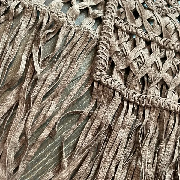 Daytrip Fringe Vest Small Brown Color - Image 2