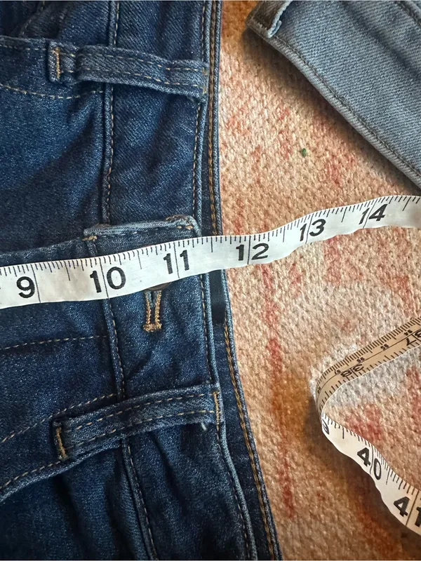 Maeve by Anthropologie dark wash wide leg ankle crop jeans size 28 OBI454557 - Image 7