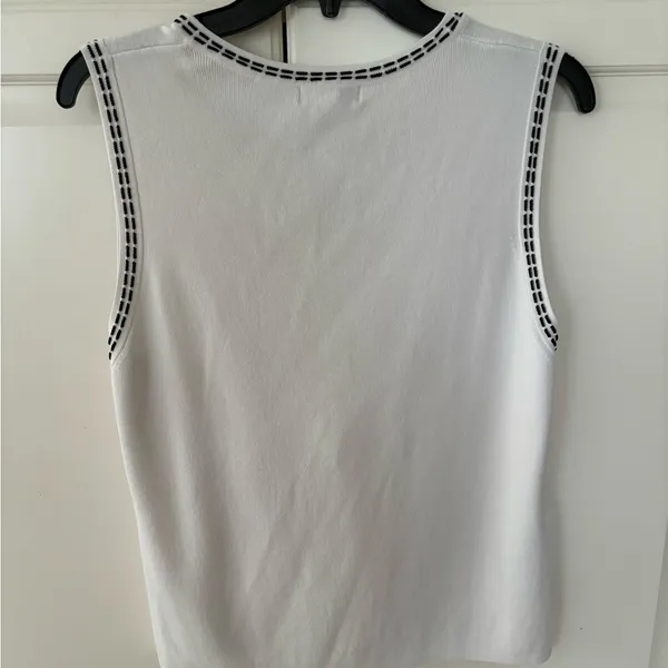 Carducci sleeveless‎ top White Size L - Image 5