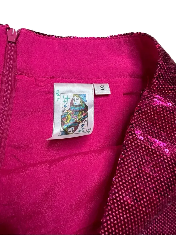 ✨ Queen of Sparkles Two Tone Sequin Mini Skirt Size Small ✨ - Image 4